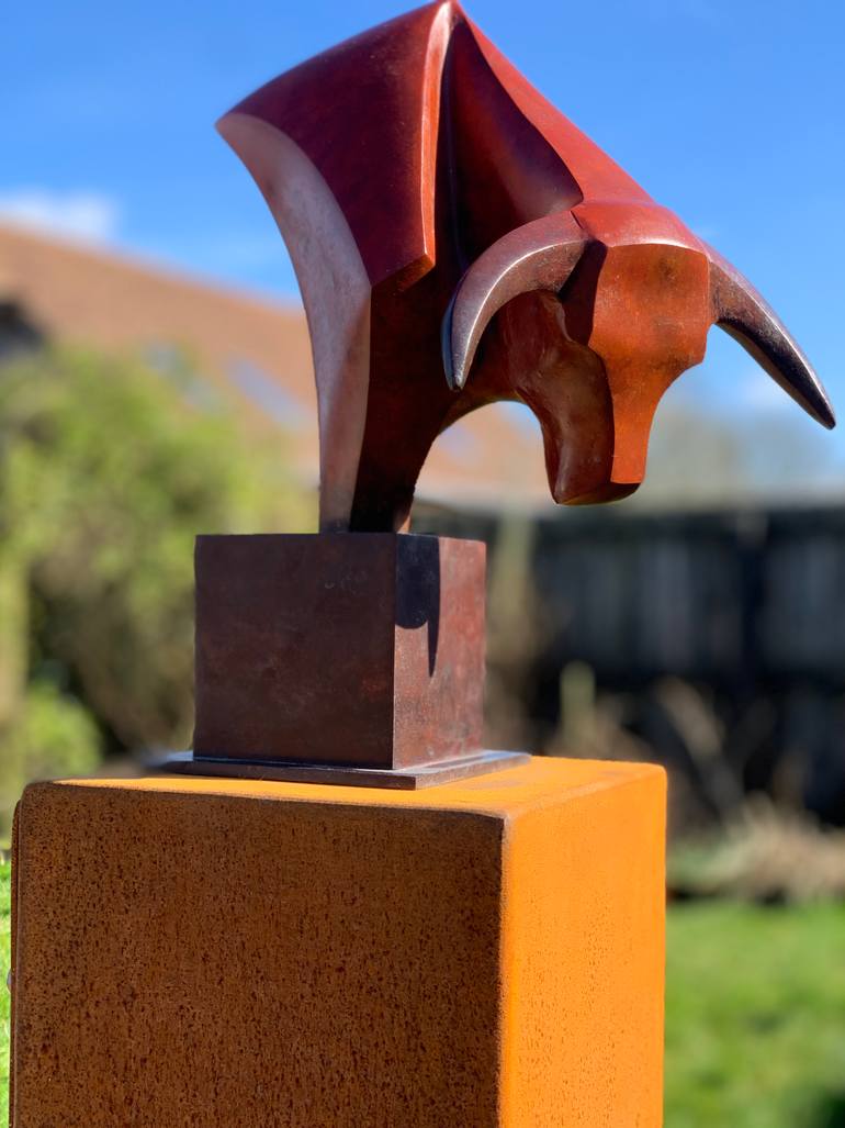 Original Abstract Expressionism Animal Sculpture by Marie Ackers