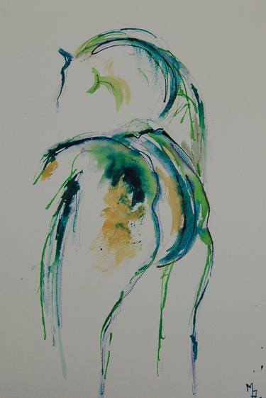 Original Expressionism Animal Drawings by Marie Ackers