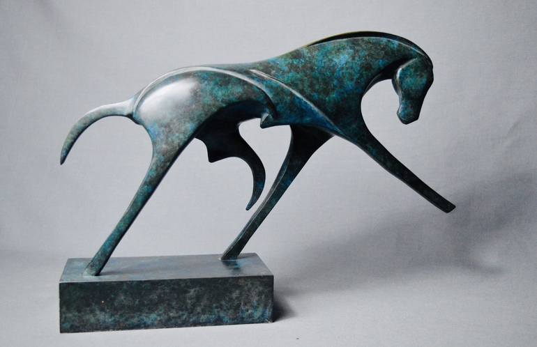 Original Abstract Expressionism Animal Sculpture by Marie Ackers