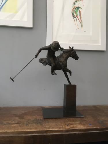 Original Sport Sculpture by Marie Ackers