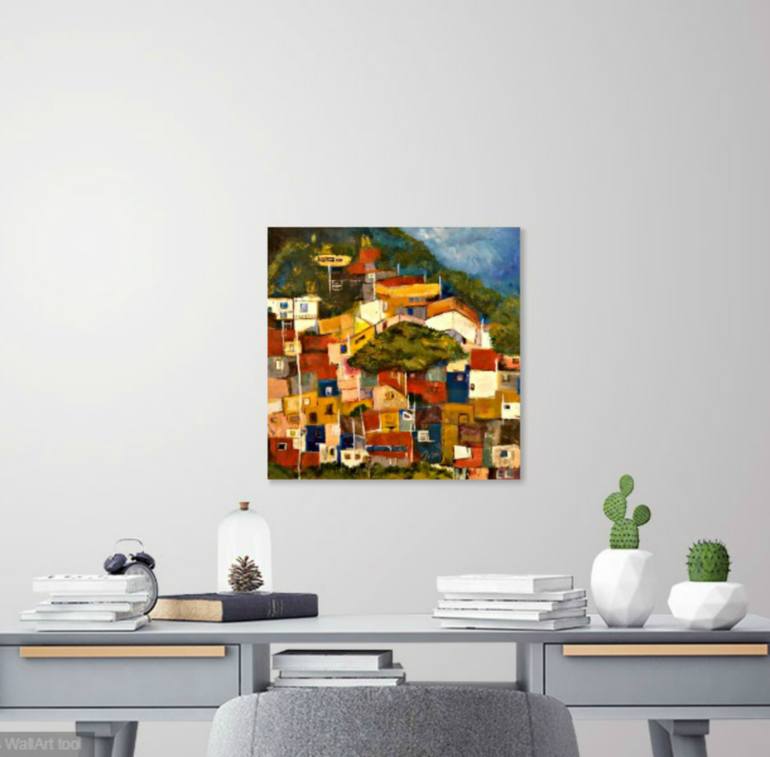 Original Expressionism Cities Painting by Francisco Dominguez