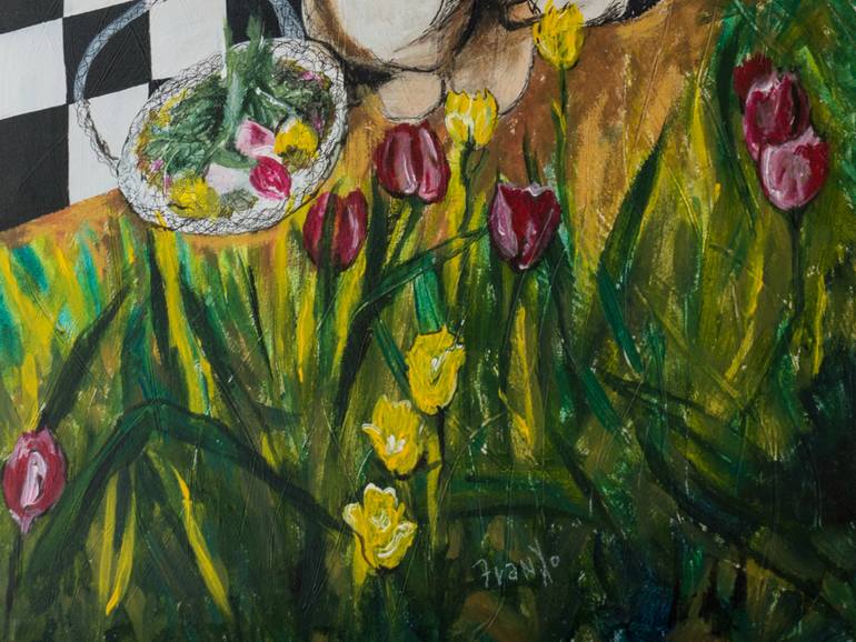 Original Figurative People Painting by Francisco Dominguez