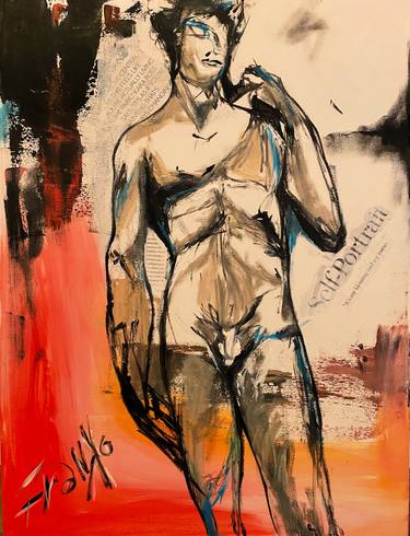 Original Conceptual Nude Paintings by Francisco Dominguez