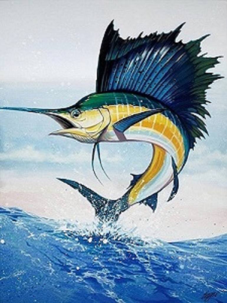 Original Modernism Animal Painting by Clint Eagar