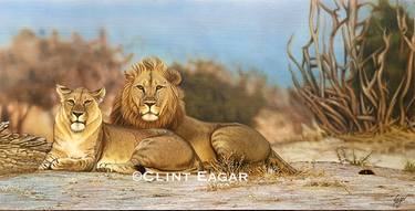 Original Fine Art Animal Painting by Clint Eagar
