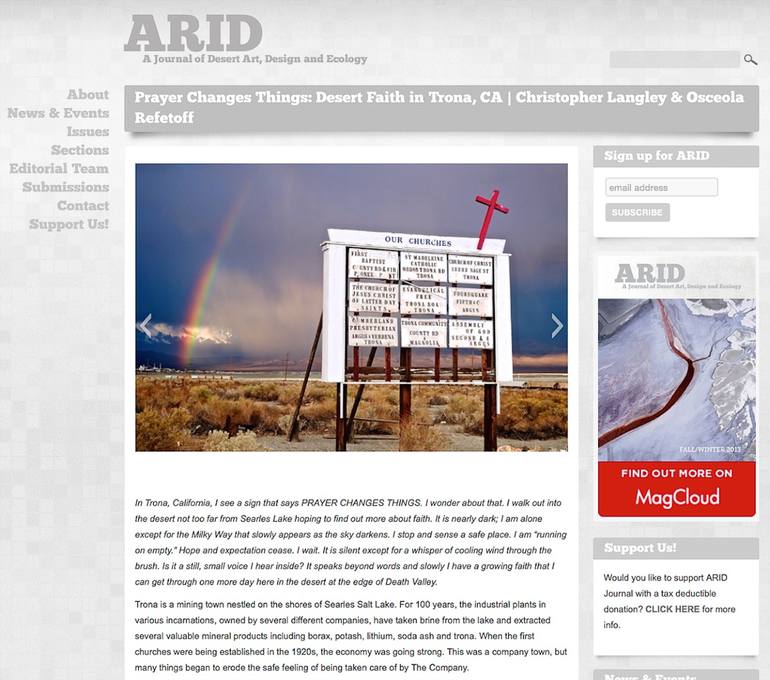Original Documentary Landscape Photography by Osceola Refetoff