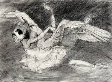 Original Expressionism People Drawings by Haelyn Y