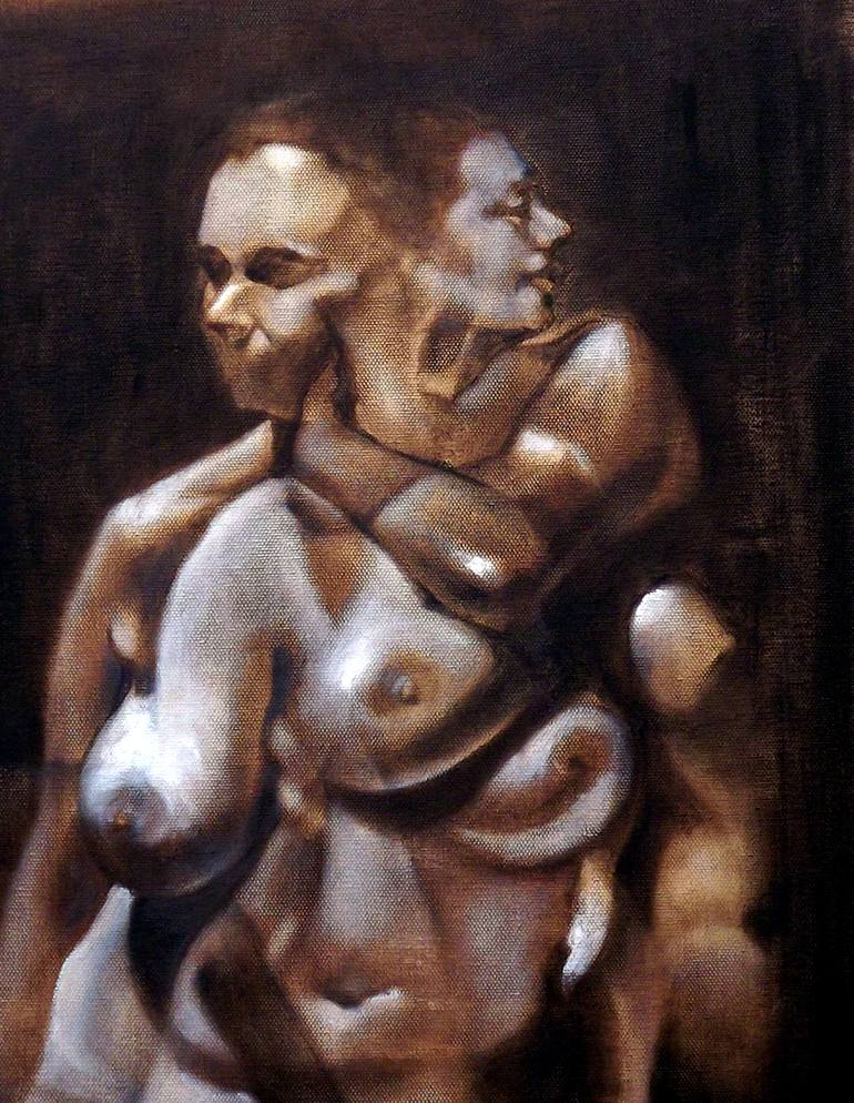 Original Nude Painting by Haelyn Y