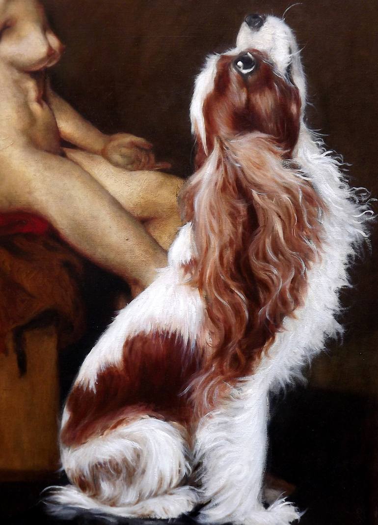 Original Fine Art Animal Painting by Haelyn Y