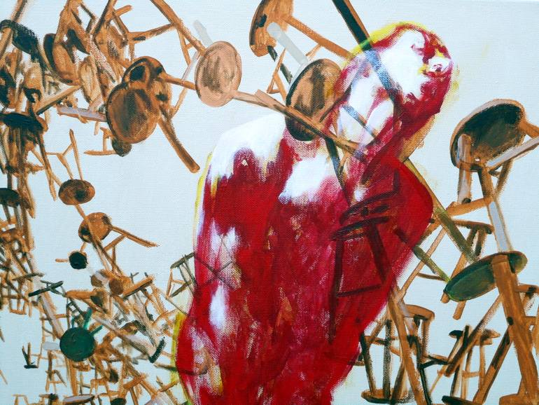 Original Conceptual Nude Painting by Haelyn Y