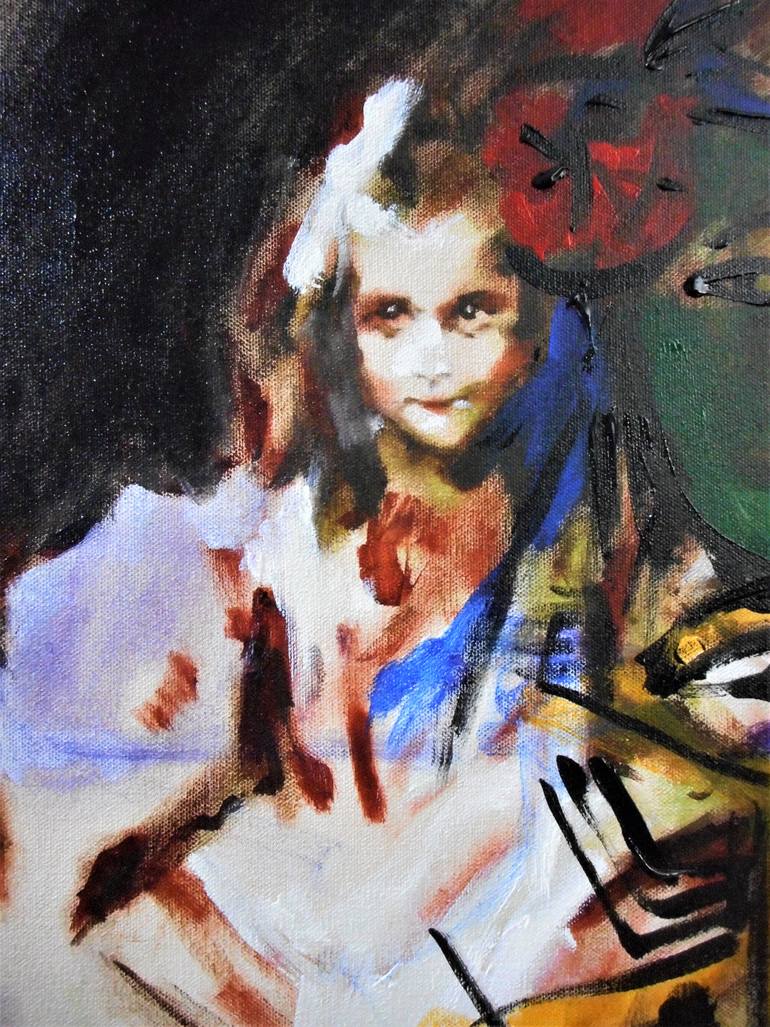 Original Abstract People Painting by Haelyn Y