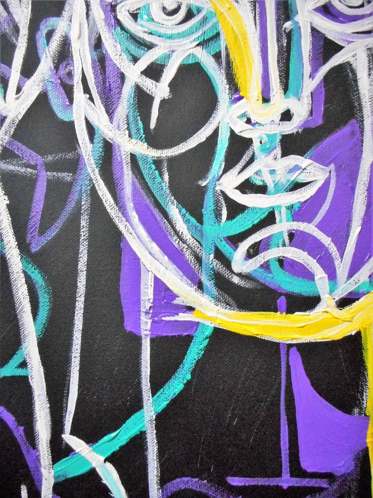 Original Abstract People Painting by Haelyn Y
