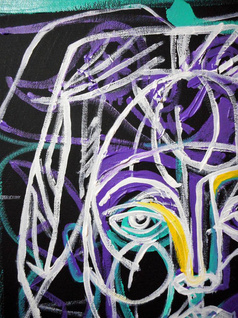 Original Abstract People Painting by Haelyn Y