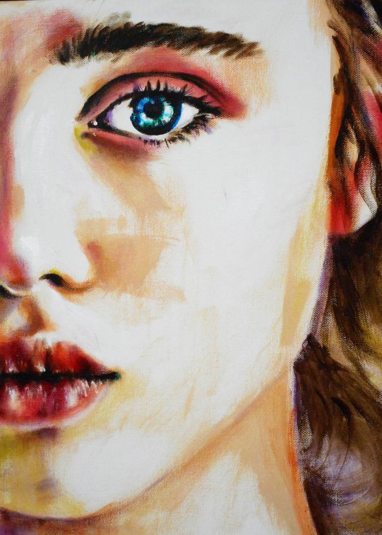 Original Portrait Painting by Haelyn Y