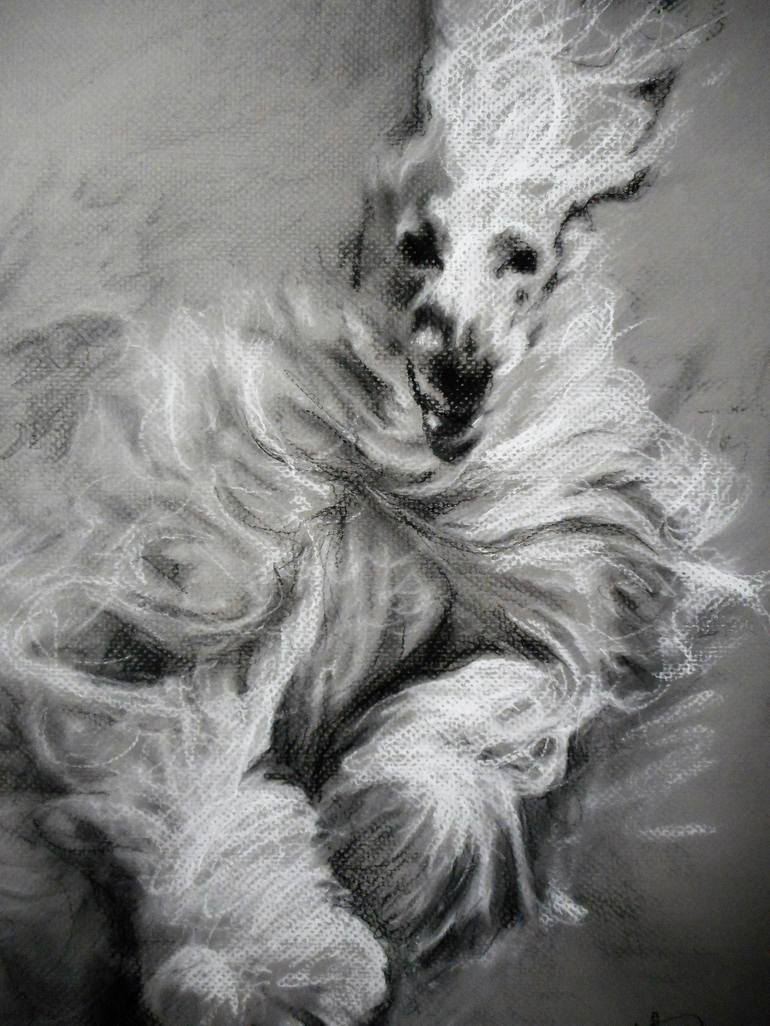 Original Expressionism Animal Drawing by Haelyn Y