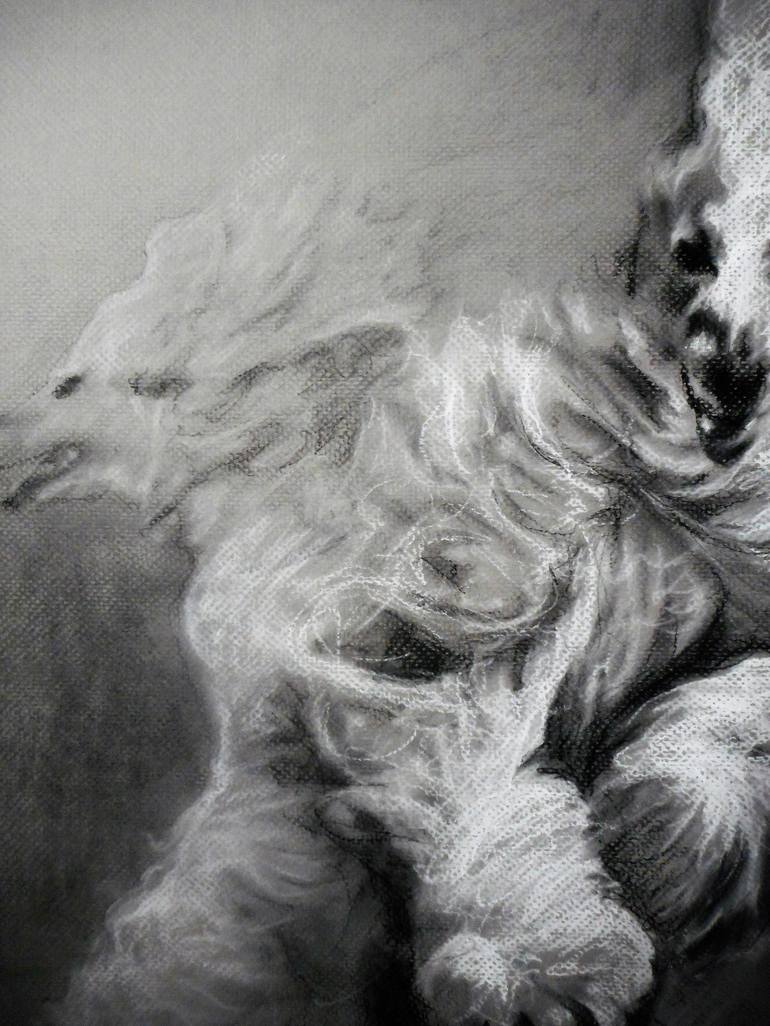 Original Expressionism Animal Drawing by Haelyn Y