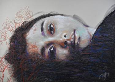 Original Figurative Portrait Drawings by Haelyn Y