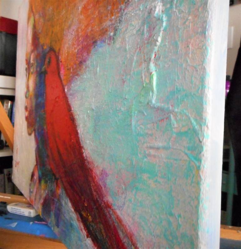 Original Art Deco People Painting by Haelyn Y