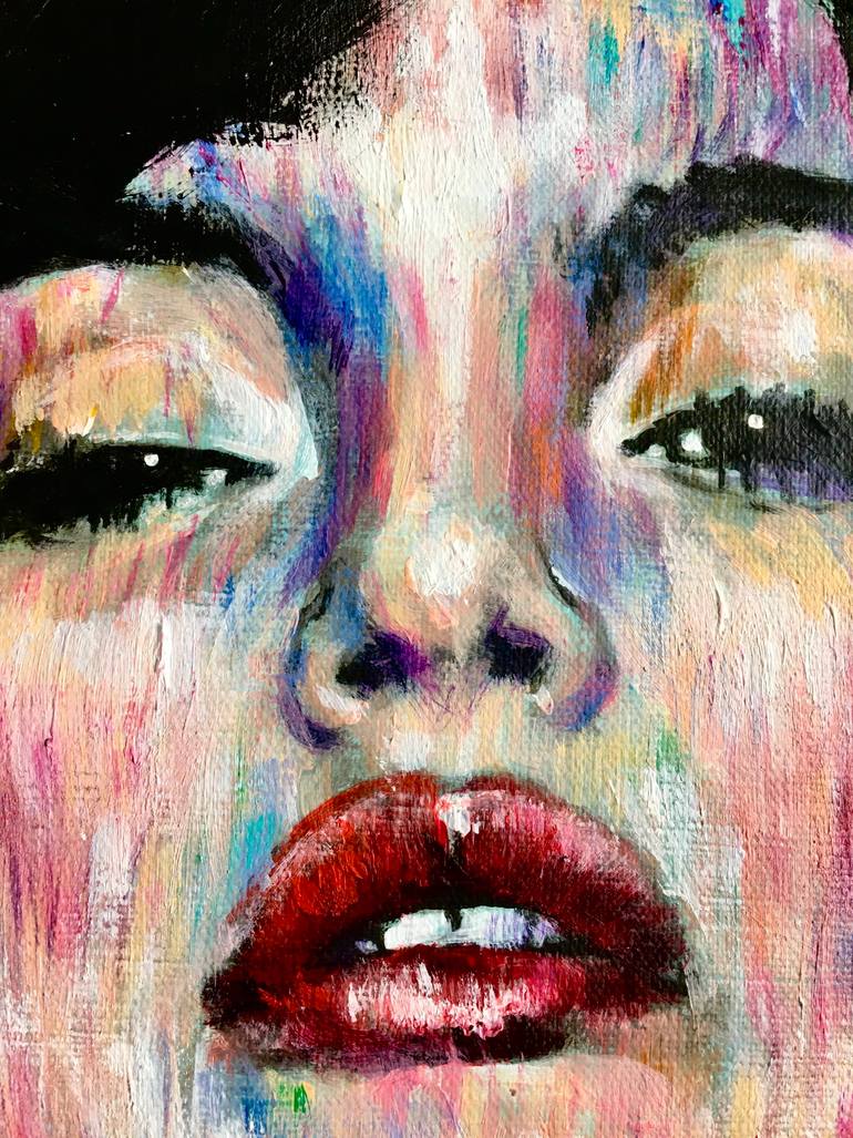 Original Conceptual People Painting by Haelyn Y