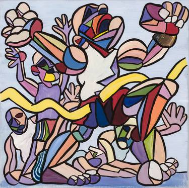 Print of Cubism Sport Paintings by Mark Daniel