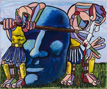 Print of Cubism Classical mythology Paintings by Mark Daniel