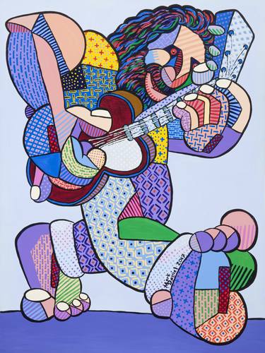 Print of Cubism Religious Paintings by Mark Daniel