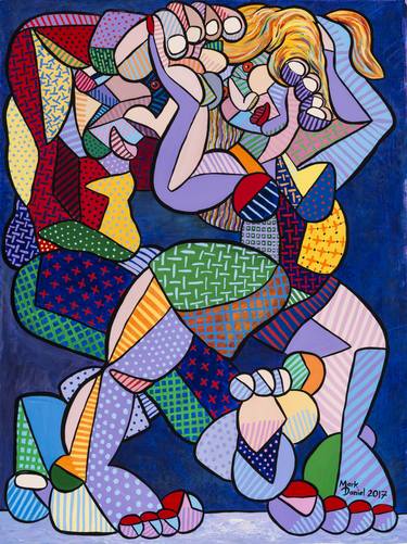 Print of Cubism Performing Arts Paintings by Mark Daniel