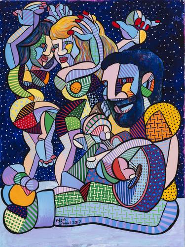 Print of Cubism Music Paintings by Mark Daniel