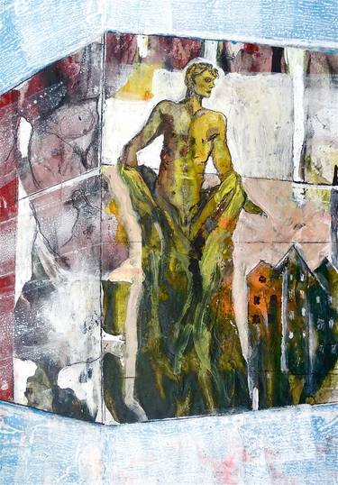 Original Expressionism Nude Paintings by Edgar Piel