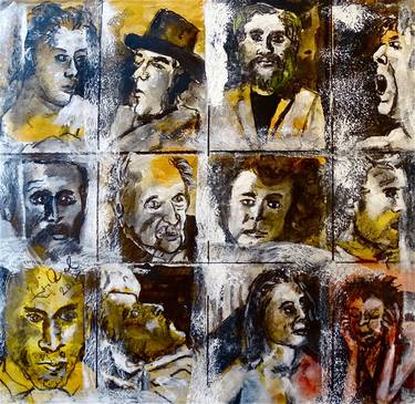 Original Expressionism People Paintings by Edgar Piel