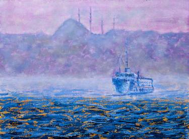 Print of Fine Art Seascape Paintings by lanesya art