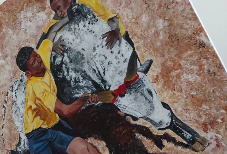 Original Abstract Animal Painting by Gomathi Shiva