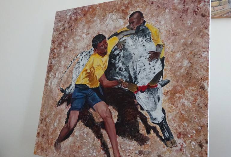 Original Abstract Animal Painting by Gomathi Shiva