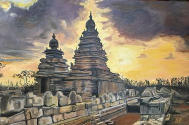 Original Abstract Architecture Paintings by Gomathi Shiva
