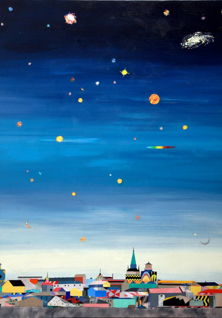 Original Expressionism Landscape Painting by Domenico Antonio Frassineti