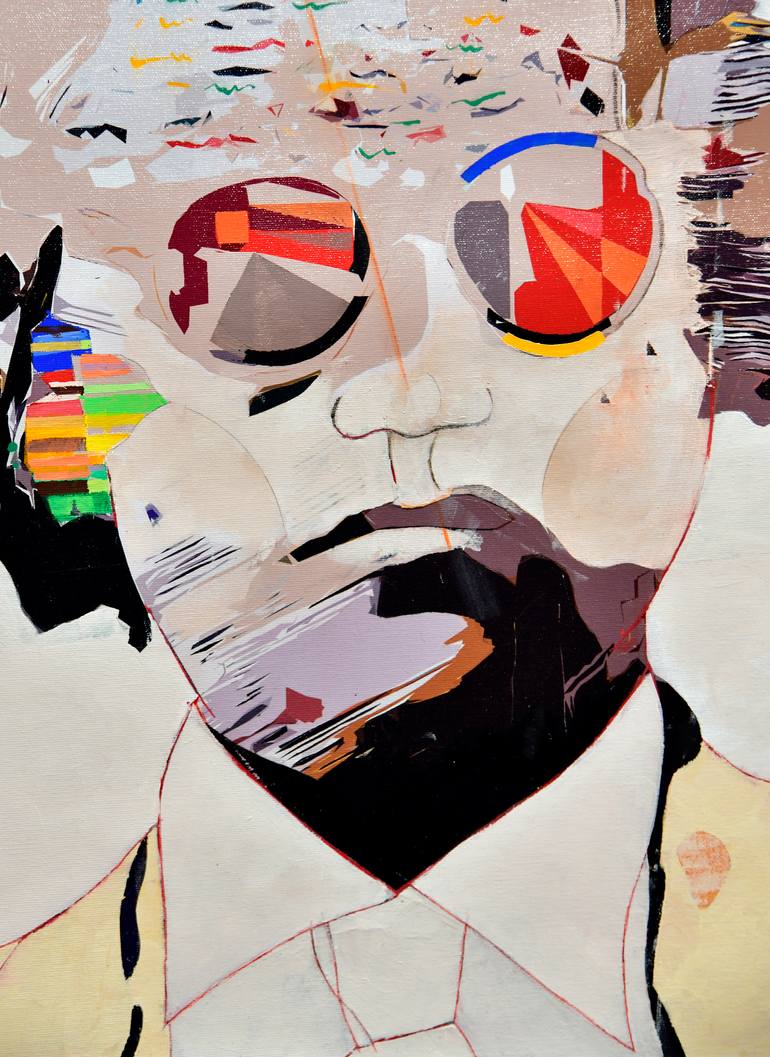 Original Expressionism Pop Culture/Celebrity Painting by Domenico Antonio Frassineti