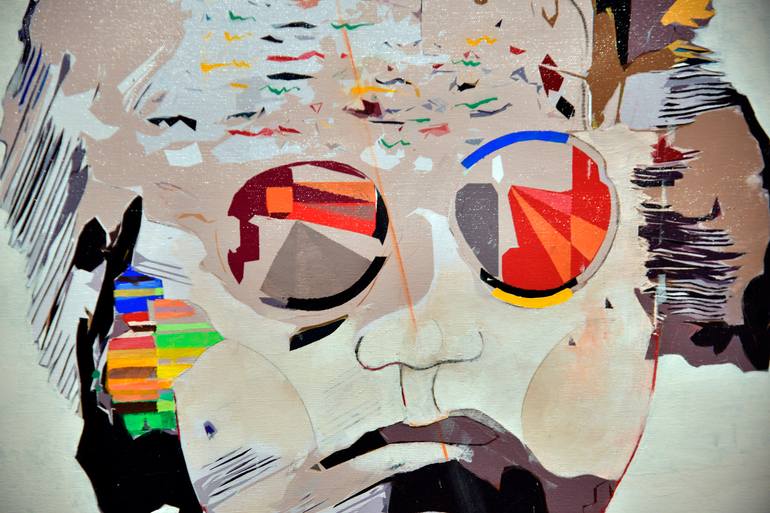 Original Expressionism Pop Culture/Celebrity Painting by Domenico Antonio Frassineti