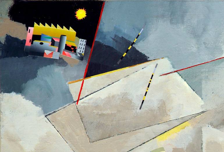 Original Expressionism Landscape Painting by Domenico Antonio Frassineti