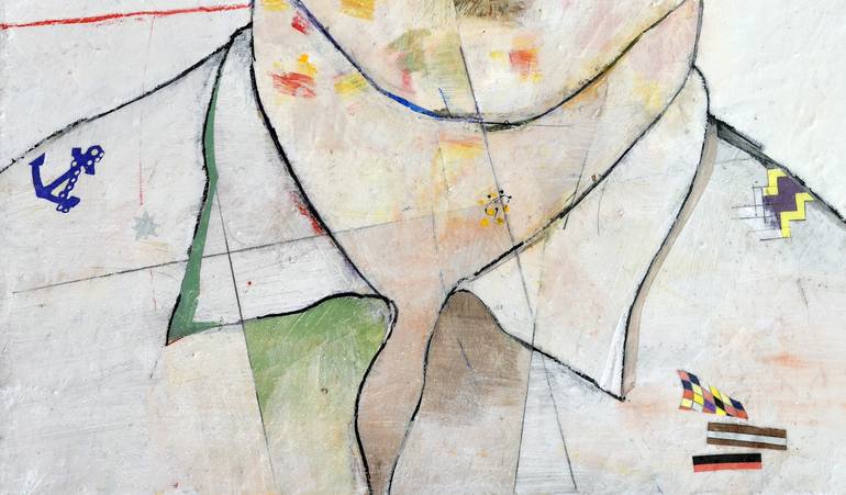 Original Expressionism People Painting by Domenico Antonio Frassineti