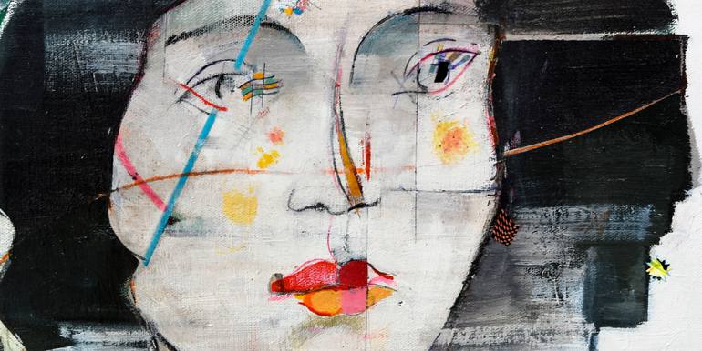 Original Expressionism People Painting by Domenico Antonio Frassineti