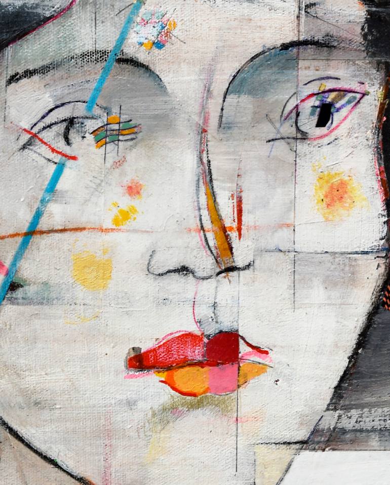 Original Expressionism People Painting by Domenico Antonio Frassineti