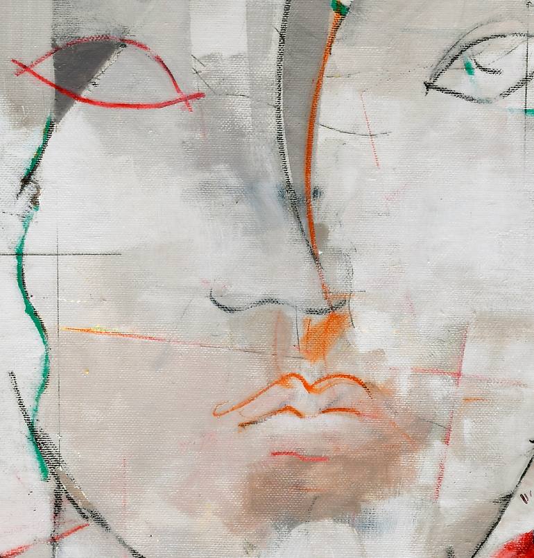 Original Expressionism People Painting by Domenico Antonio Frassineti