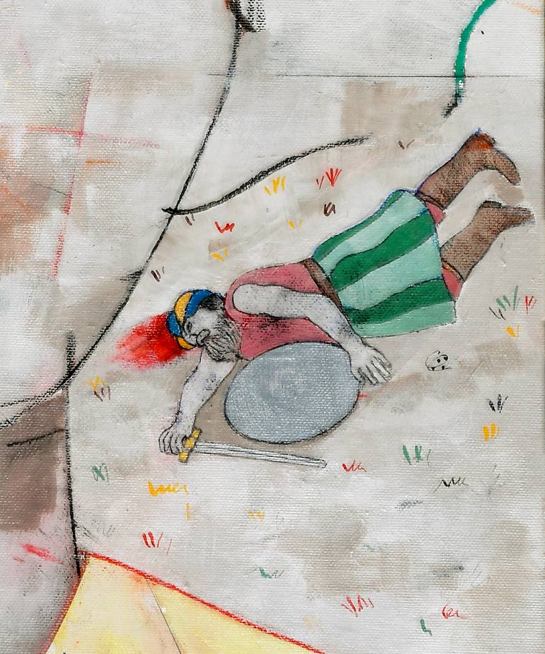 Original Expressionism People Painting by Domenico Antonio Frassineti