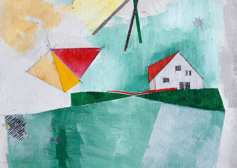 Original Expressionism Landscape Painting by Domenico Antonio Frassineti