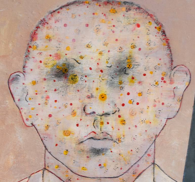 Original Expressionism People Painting by Domenico Antonio Frassineti