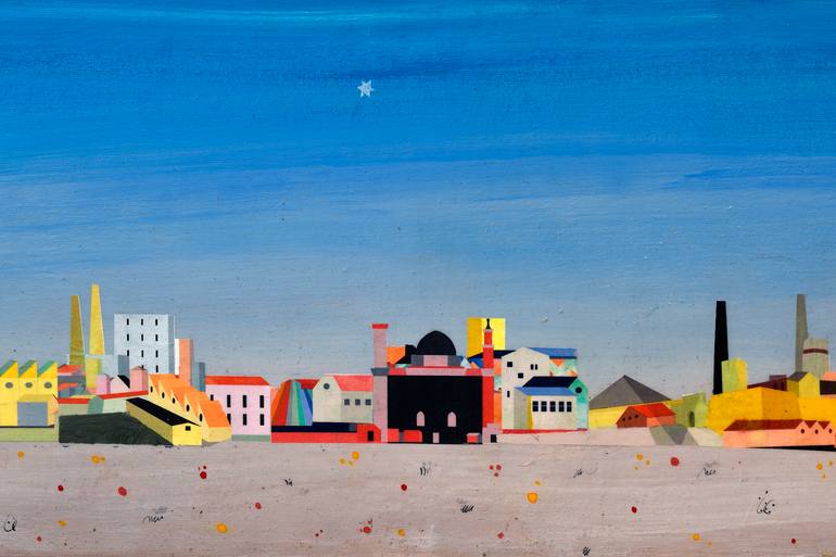 Original Expressionism Landscape Painting by Domenico Antonio Frassineti