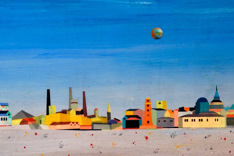Original Expressionism Landscape Painting by Domenico Antonio Frassineti