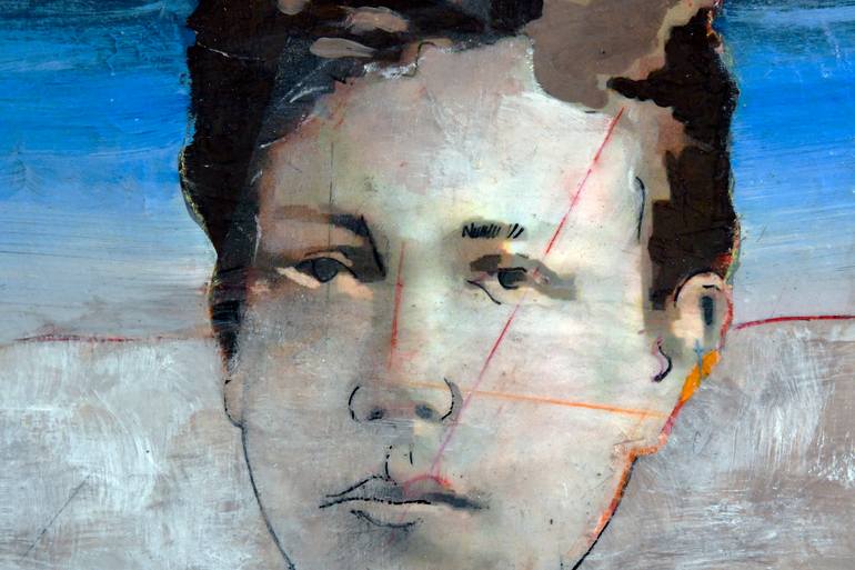 Original Expressionism People Painting by Domenico Antonio Frassineti