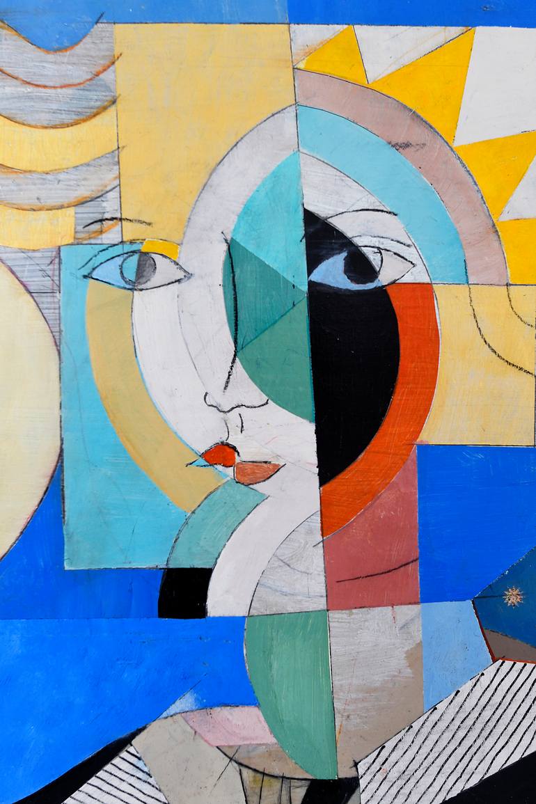 Original Expressionism People Painting by Domenico Antonio Frassineti