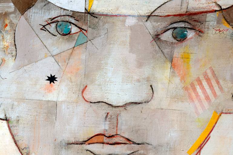 Original Expressionism People Painting by Domenico Antonio Frassineti